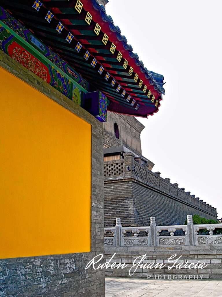 Grounds of wild goose pagoda, xi'an, china